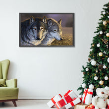 Load image into Gallery viewer, Wolf 50*30CM(Canvas) Full Round Drill Diamond Painting
