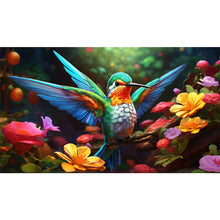 Load image into Gallery viewer, Hummingbird 70*40CM(Canvas) Full Round Drill Diamond Painting
