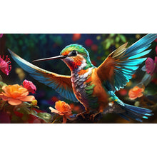 Load image into Gallery viewer, Hummingbird 70*40CM(Canvas) Full Round Drill Diamond Painting
