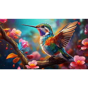 Hummingbird 70*40CM(Canvas) Full Round Drill Diamond Painting