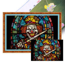 Load image into Gallery viewer, Glass Painting-Clown Man 60*40CM11CT 3 Stamped Cross Stitch
