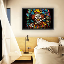 Load image into Gallery viewer, Glass Painting-Clown Man 60*40CM11CT 3 Stamped Cross Stitch
