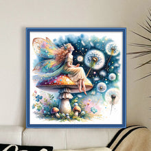 Load image into Gallery viewer, Butterfly Fairy On Mushroom 40*40CM11CT 3 Stamped Cross Stitch
