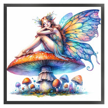 Load image into Gallery viewer, Butterfly Fairy On Mushroom 40*40CM11CT 3 Stamped Cross Stitch
