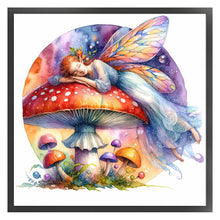 Load image into Gallery viewer, Butterfly Fairy On Mushroom 40*40CM11CT 3 Stamped Cross Stitch
