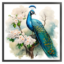 Load image into Gallery viewer, Peacock On Flower Branch 40*40CM11CT 3 Stamped Cross Stitch
