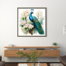 Load image into Gallery viewer, Peacock On Flower Branch 40*40CM11CT 3 Stamped Cross Stitch

