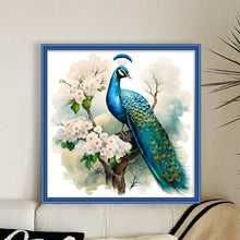 Load image into Gallery viewer, Peacock On Flower Branch 40*40CM11CT 3 Stamped Cross Stitch
