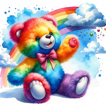 Load image into Gallery viewer, Colorful Bear 40*40CM11CT 3 Stamped Cross Stitch
