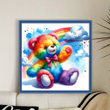 Load image into Gallery viewer, Colorful Bear 40*40CM11CT 3 Stamped Cross Stitch
