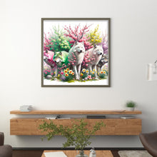 Load image into Gallery viewer, Five Wolves 50*50CM11CT 3 Stamped Cross Stitch
