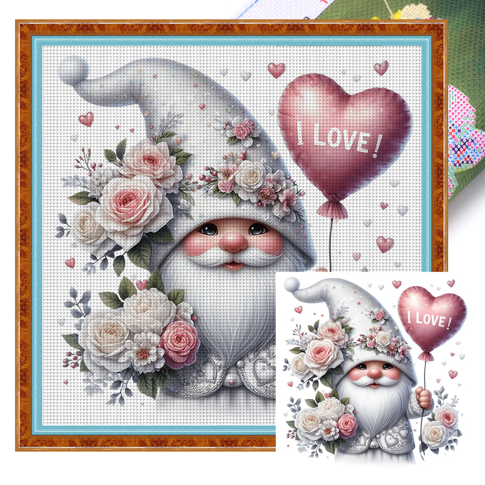 Caring Goblin 40*40CM11CT 3 Stamped Cross Stitch