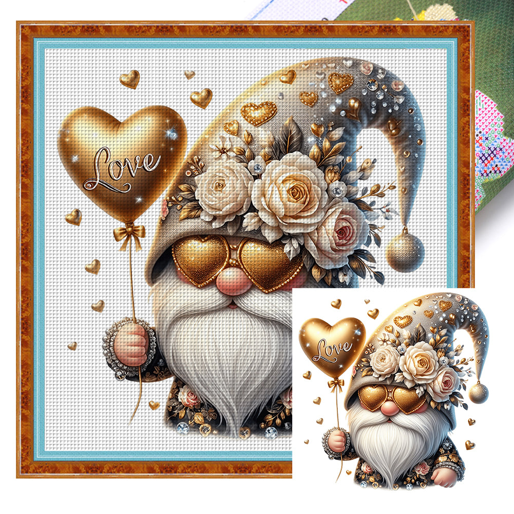 Caring Goblin 40*40CM11CT 3 Stamped Cross Stitch