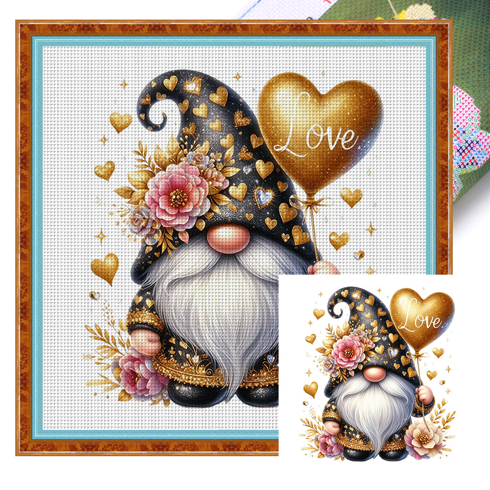 Caring Goblin 40*40CM11CT 3 Stamped Cross Stitch