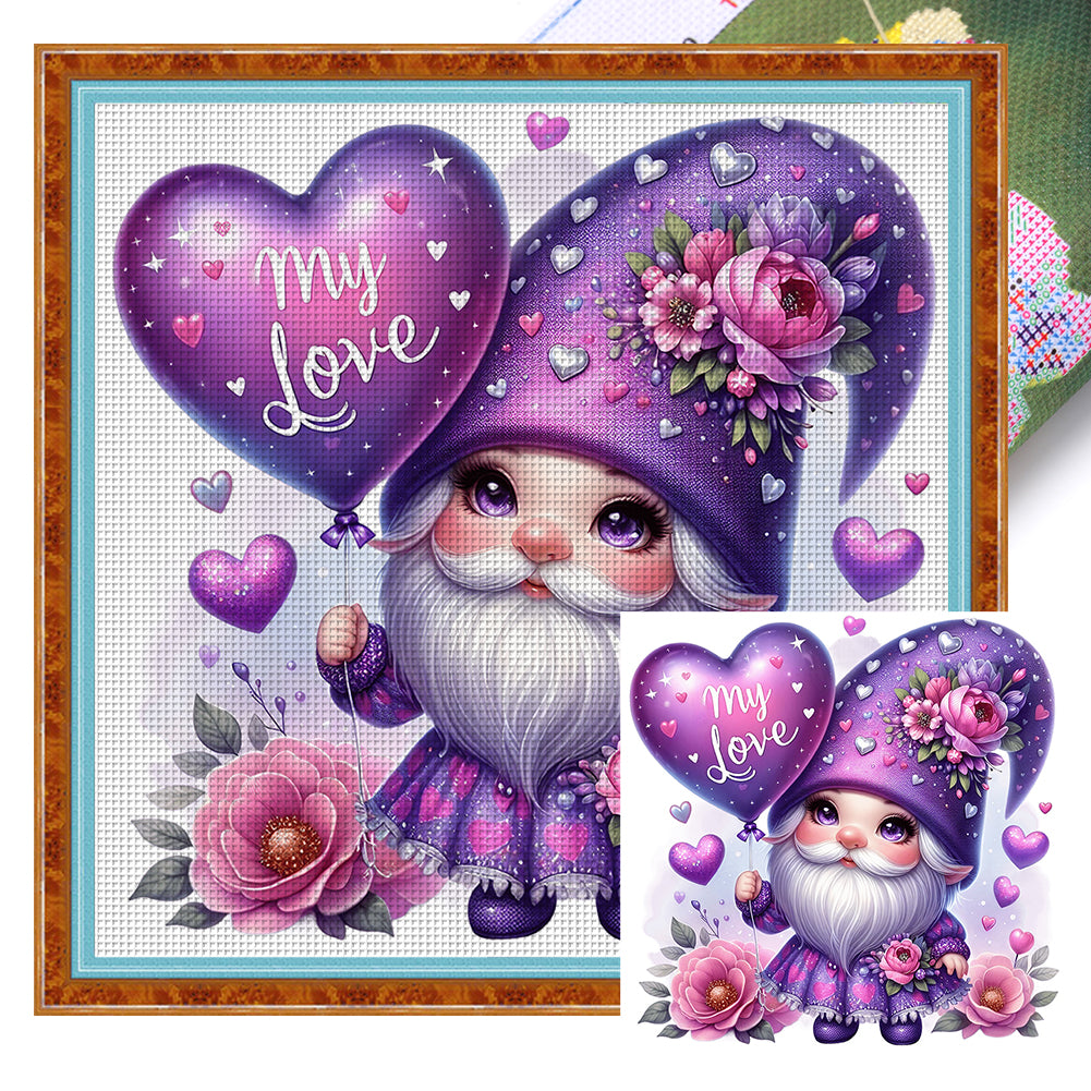 Caring Goblin 40*40CM11CT 3 Stamped Cross Stitch