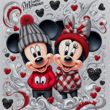 Load image into Gallery viewer, Mickey And Minnie 40*40CM11CT 3 Stamped Cross Stitch
