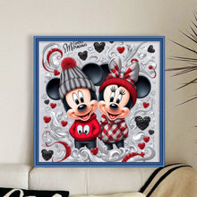 Load image into Gallery viewer, Mickey And Minnie 40*40CM11CT 3 Stamped Cross Stitch
