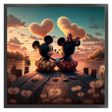 Load image into Gallery viewer, Mickey And Minnie 40*40CM11CT 3 Stamped Cross Stitch
