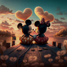 Load image into Gallery viewer, Mickey And Minnie 40*40CM11CT 3 Stamped Cross Stitch
