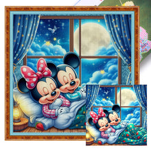 Load image into Gallery viewer, Mickey And Minnie 40*40CM11CT 3 Stamped Cross Stitch
