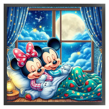 Load image into Gallery viewer, Mickey And Minnie 40*40CM11CT 3 Stamped Cross Stitch
