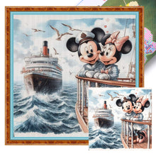 Load image into Gallery viewer, Mickey And Minnie 40*40CM11CT 3 Stamped Cross Stitch
