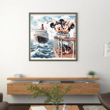Load image into Gallery viewer, Mickey And Minnie 40*40CM11CT 3 Stamped Cross Stitch
