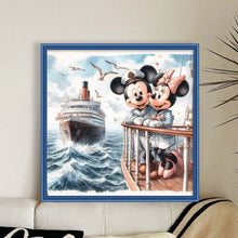 Load image into Gallery viewer, Mickey And Minnie 40*40CM11CT 3 Stamped Cross Stitch
