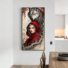 Load image into Gallery viewer, Wolf And Girl 40*75CM(Canvas) Full Round Drill Diamond Painting
