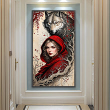 Load image into Gallery viewer, Wolf And Girl 40*75CM(Canvas) Full Round Drill Diamond Painting
