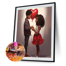 Load image into Gallery viewer, Valentine&#39;S Day Kids 30*40CM(Canvas) Full Round Drill Diamond Painting
