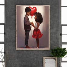 Load image into Gallery viewer, Valentine&#39;S Day Kids 30*40CM(Canvas) Full Round Drill Diamond Painting
