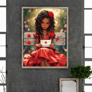 Valentine'S Day Kids 30*40CM(Canvas) Full Round Drill Diamond Painting