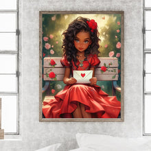 Load image into Gallery viewer, Valentine&#39;S Day Kids 30*40CM(Canvas) Full Round Drill Diamond Painting
