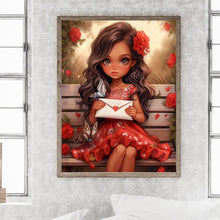 Load image into Gallery viewer, Valentine&#39;S Day Kids 30*40CM(Canvas) Full Round Drill Diamond Painting
