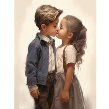 Load image into Gallery viewer, Valentine&#39;S Day Kids 30*40CM(Canvas) Full Round Drill Diamond Painting
