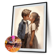 Load image into Gallery viewer, Valentine&#39;S Day Kids 30*40CM(Canvas) Full Round Drill Diamond Painting
