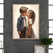 Load image into Gallery viewer, Valentine&#39;S Day Kids 30*40CM(Canvas) Full Round Drill Diamond Painting
