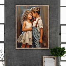 Load image into Gallery viewer, Valentine&#39;S Day Kids 30*40CM(Canvas) Full Round Drill Diamond Painting
