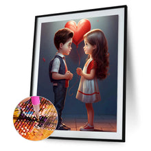 Load image into Gallery viewer, Valentine&#39;S Day Kids 30*40CM(Canvas) Full Round Drill Diamond Painting
