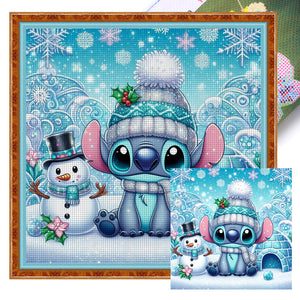 Winter Stitch 40*40CM11CT 3 Stamped Cross Stitch