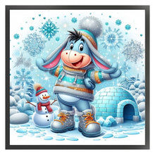 Load image into Gallery viewer, Winter Eeyore 40*40CM11CT 3 Stamped Cross Stitch
