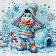 Load image into Gallery viewer, Winter Eeyore 40*40CM11CT 3 Stamped Cross Stitch
