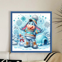 Load image into Gallery viewer, Winter Eeyore 40*40CM11CT 3 Stamped Cross Stitch
