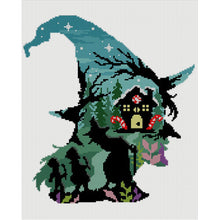 Load image into Gallery viewer, Witch Silhouette - House 40*50CM11CT 3 Stamped Cross Stitch
