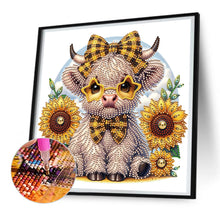 Load image into Gallery viewer, Highland Yak 30*30CM(Canvas) Partial Special Shaped Drill Diamond Painting
