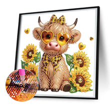 Load image into Gallery viewer, Highland Yak 30*30CM(Canvas) Partial Special Shaped Drill Diamond Painting
