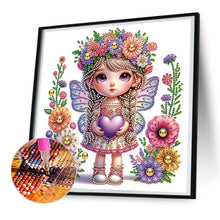 Load image into Gallery viewer, Garden Girl 30*30CM(Canvas) Partial Special Shaped Drill Diamond Painting
