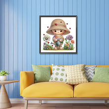 Load image into Gallery viewer, Garden Girl 30*30CM(Canvas) Partial Special Shaped Drill Diamond Painting
