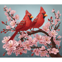 Load image into Gallery viewer, Cardinal 35*30CM(Canvas) Partial Special Shaped Drill Diamond Painting
